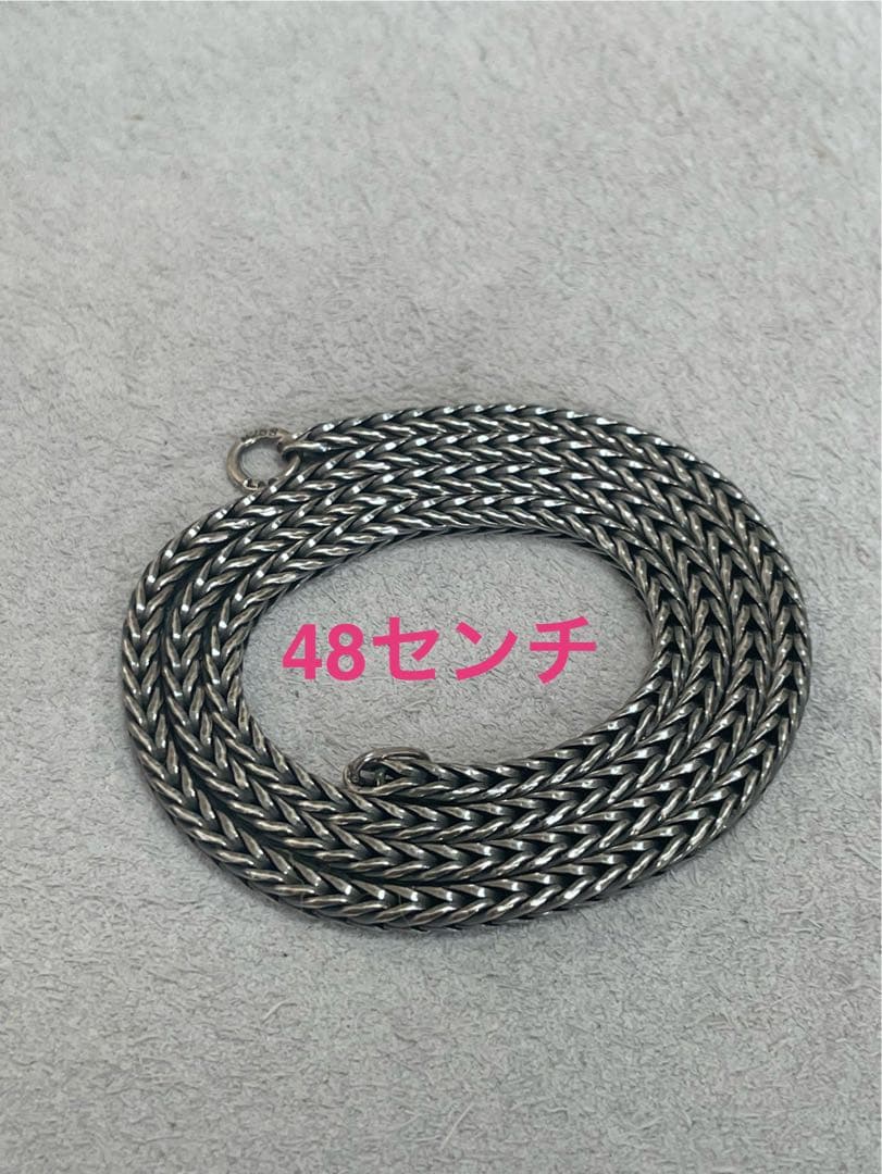 trollbeads 美品　ネックレスチェーン48センチ シルバー