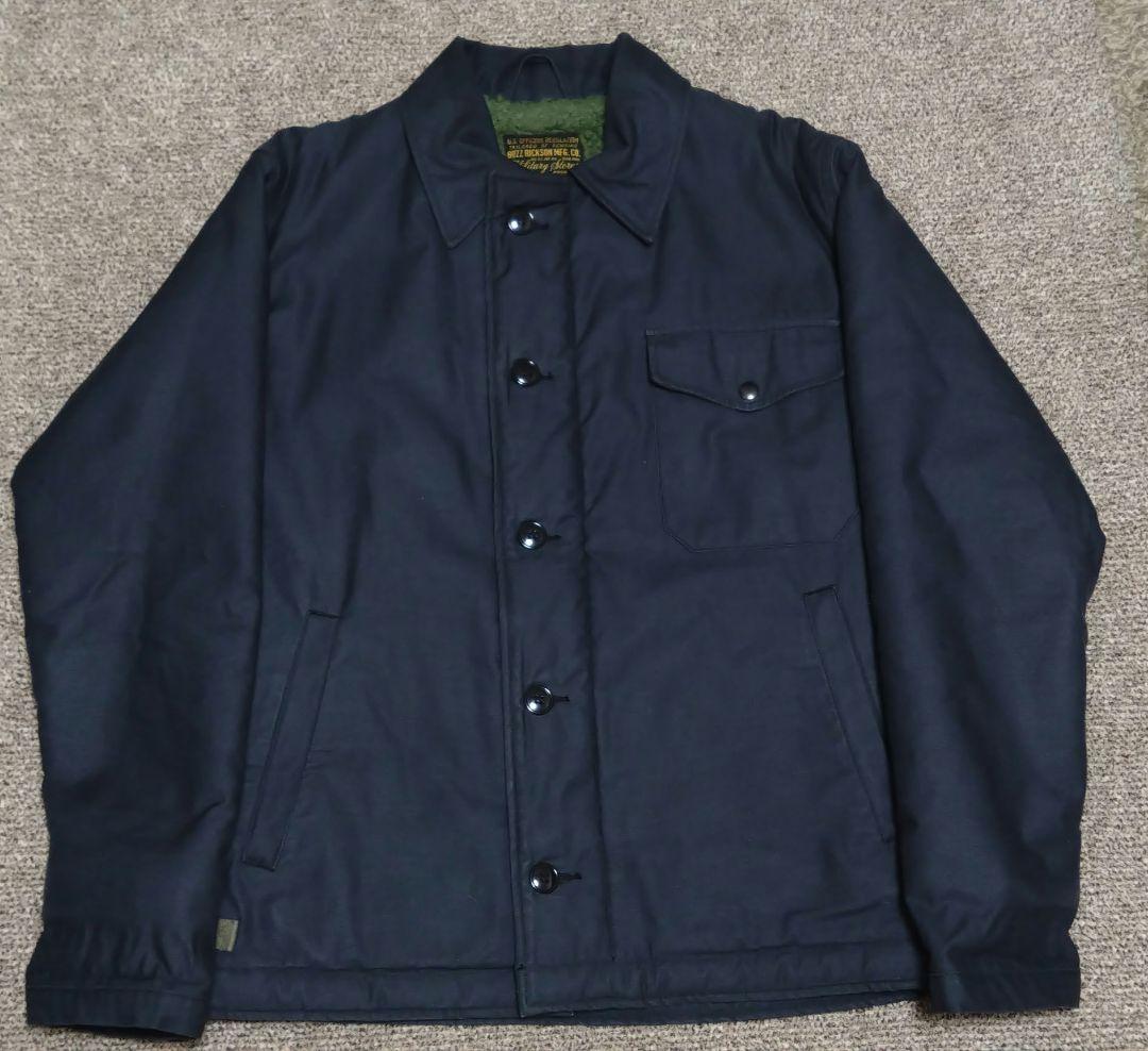 BR14957 BUZZ RICKSON A-2デッキジャケット 紺色　38