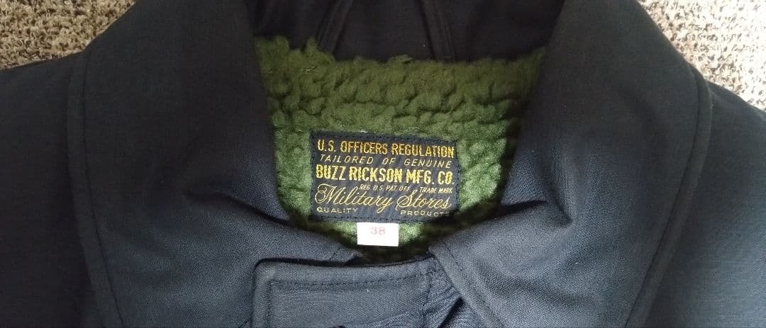 BR14957 BUZZ RICKSON A-2デッキジャケット 紺色　38