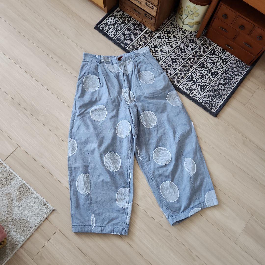 アトリエドゥサボン　気まぐれドットワイドパンツ