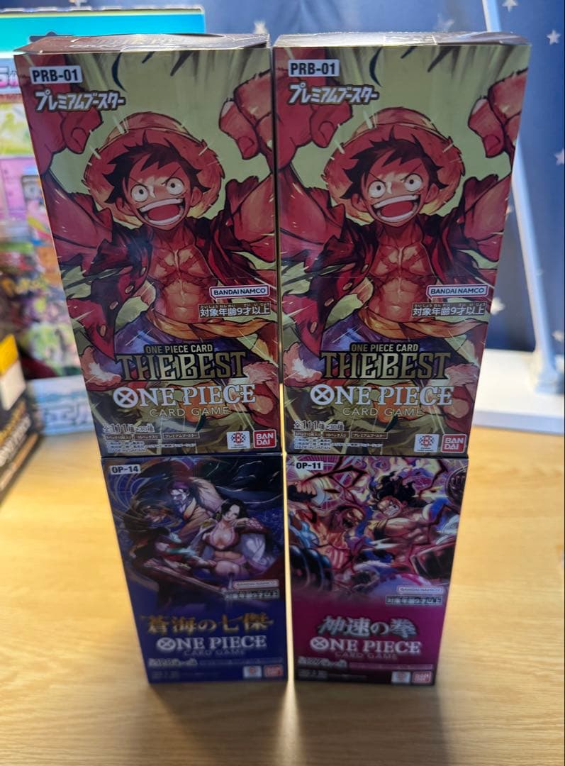 ワンピースカード 神速の拳 蒼海の七傑 THE BEST テープ付き4BOX