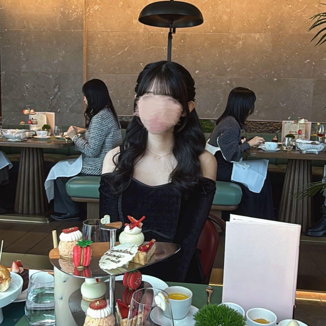 ワンピース mmeeme Side ribbon cutout onepiece black