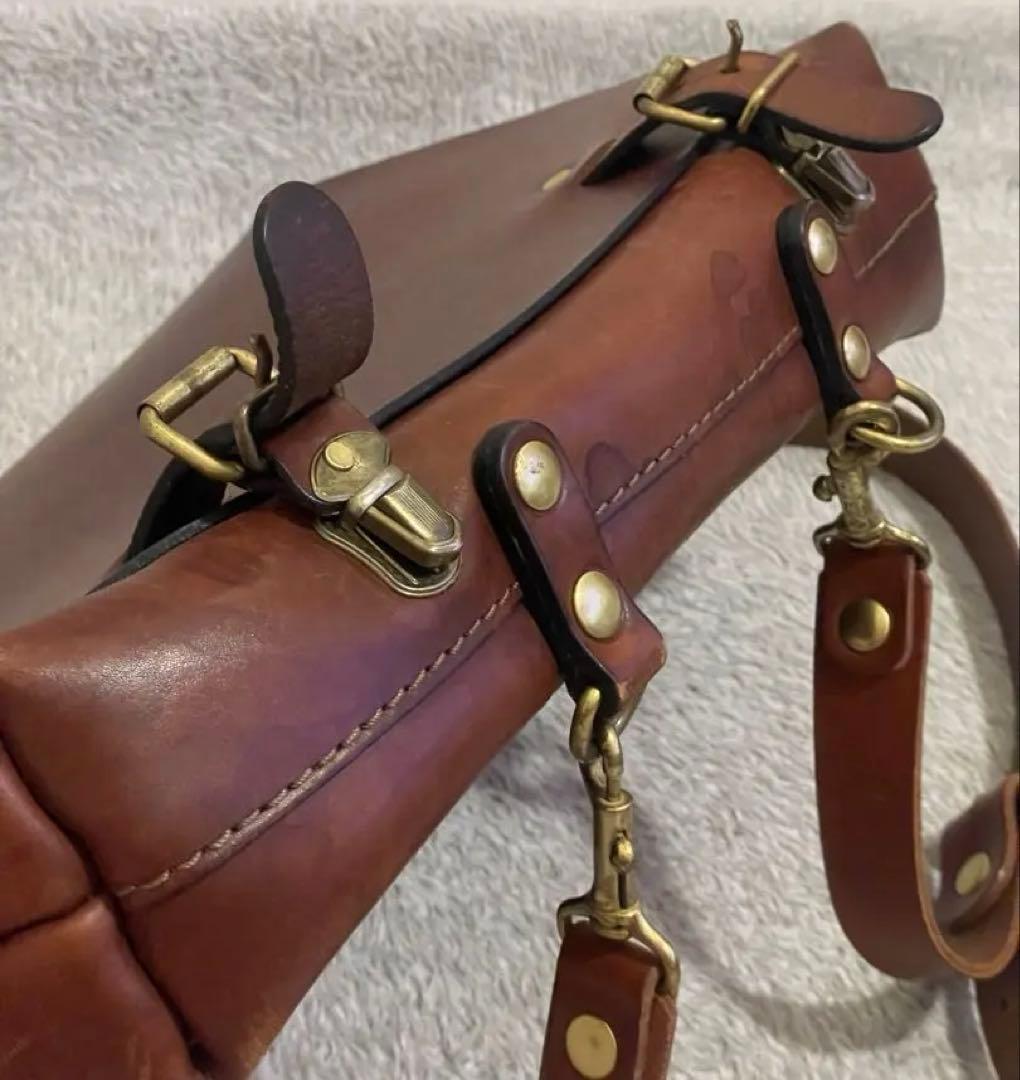 HERZ ナレッジバッグ （チョコ/ブラウン） 2way レザー 鞄 ヘルツ