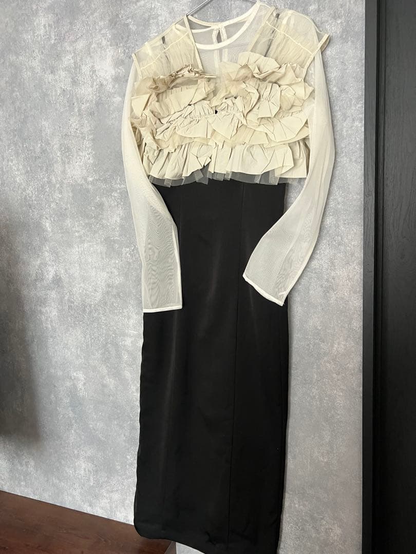 ＊美品＊kana フリルベスト シアートップス キャミワンピ ドレス 3点セット