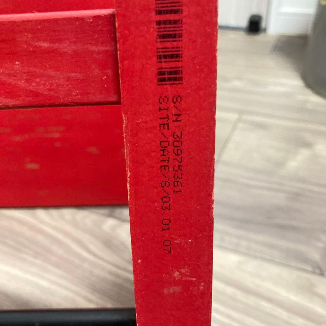 ストッケ　トリップトラップ　ベビーチェア　レッド　シリアルナンバー3