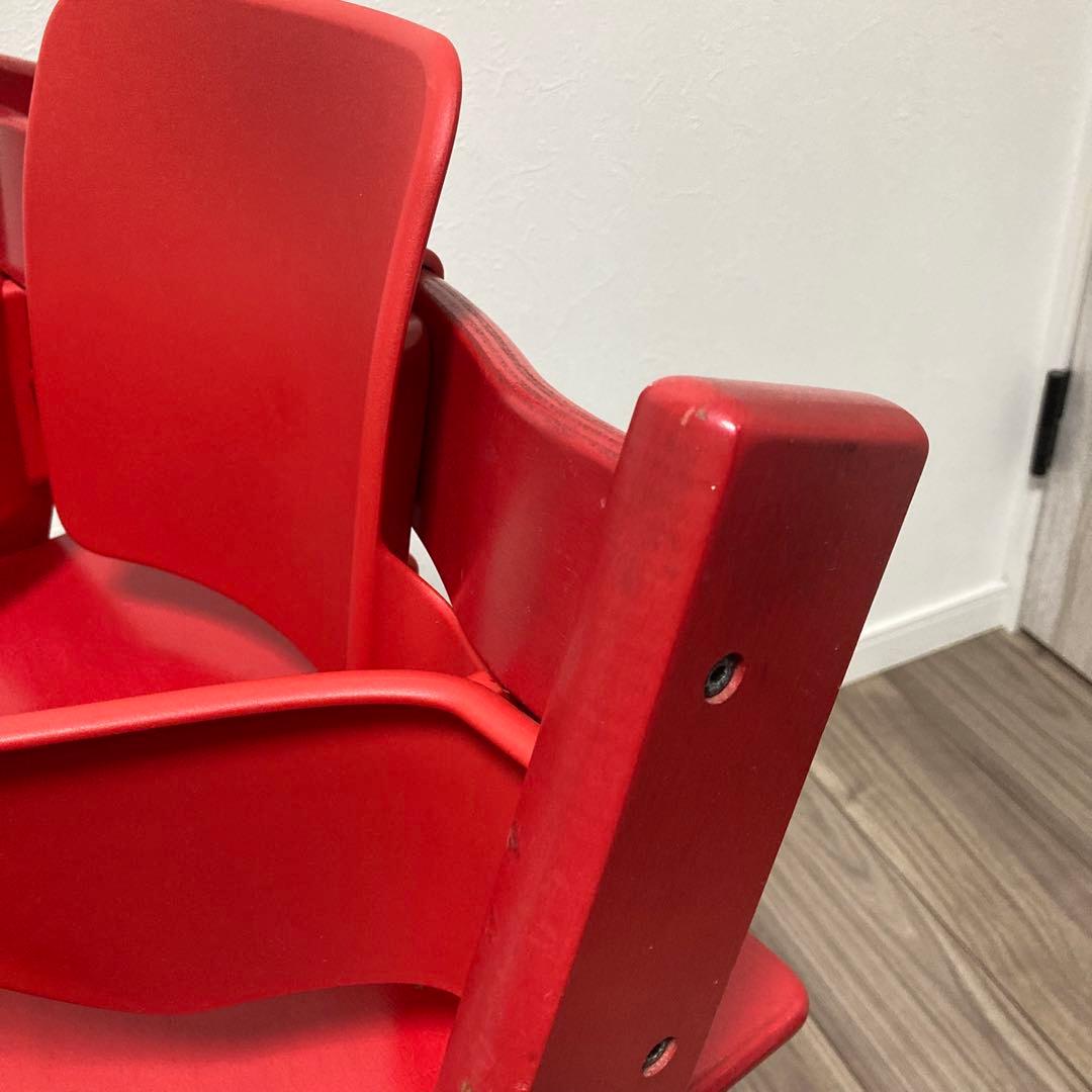 ストッケ　トリップトラップ　ベビーチェア　レッド　シリアルナンバー3