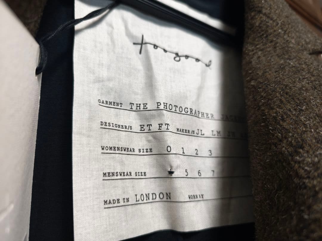 24AW toogood フォトグラファージャケット　ツイード　サイズ4