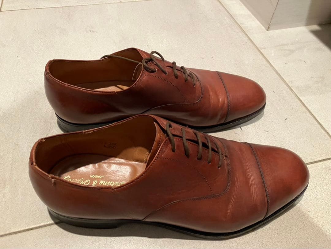 レザー ストレートチップ ドレスシューズ