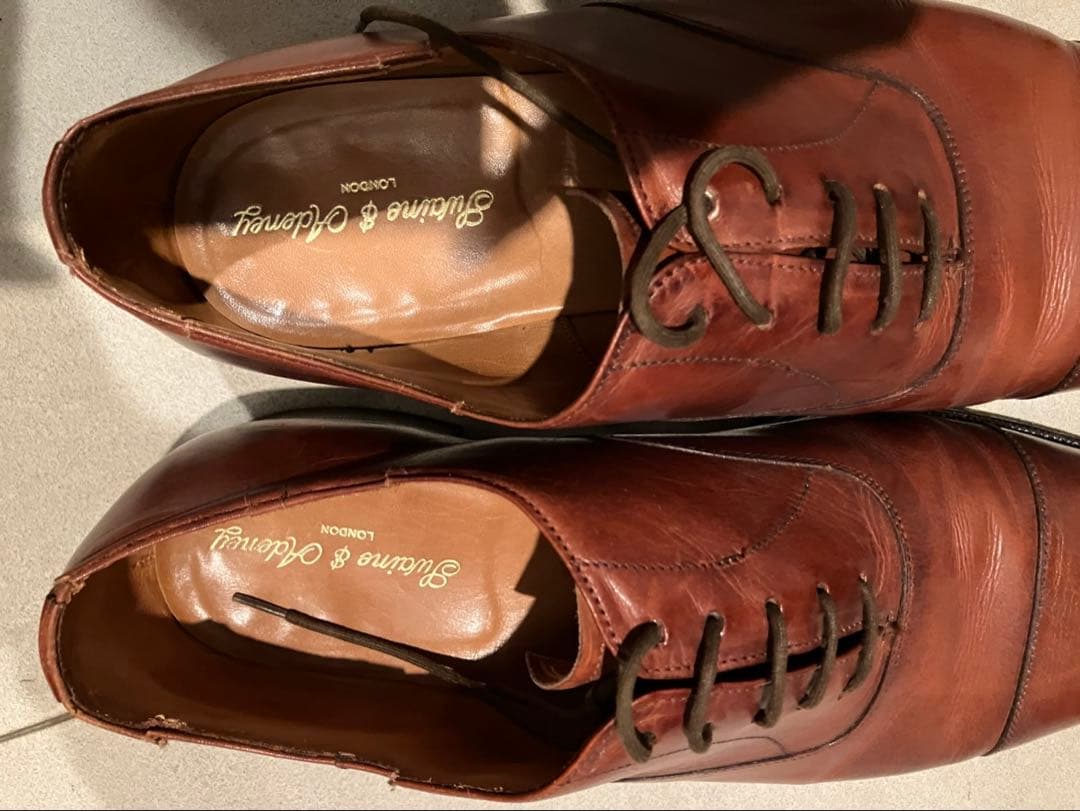 レザー ストレートチップ ドレスシューズ