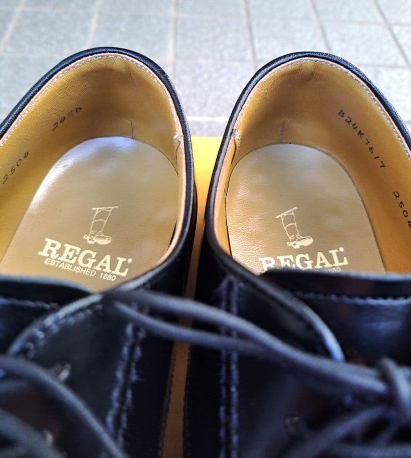 リーガルREGAL 2504 プレーントゥ 24.5cm