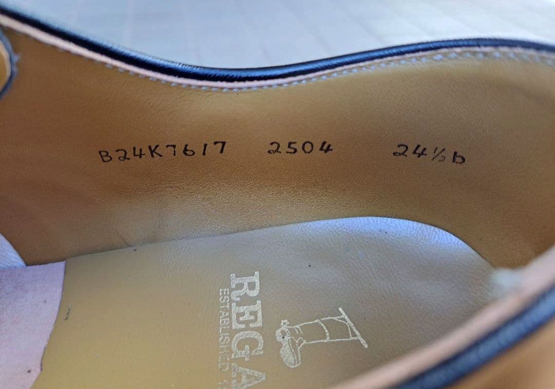 リーガルREGAL 2504 プレーントゥ 24.5cm