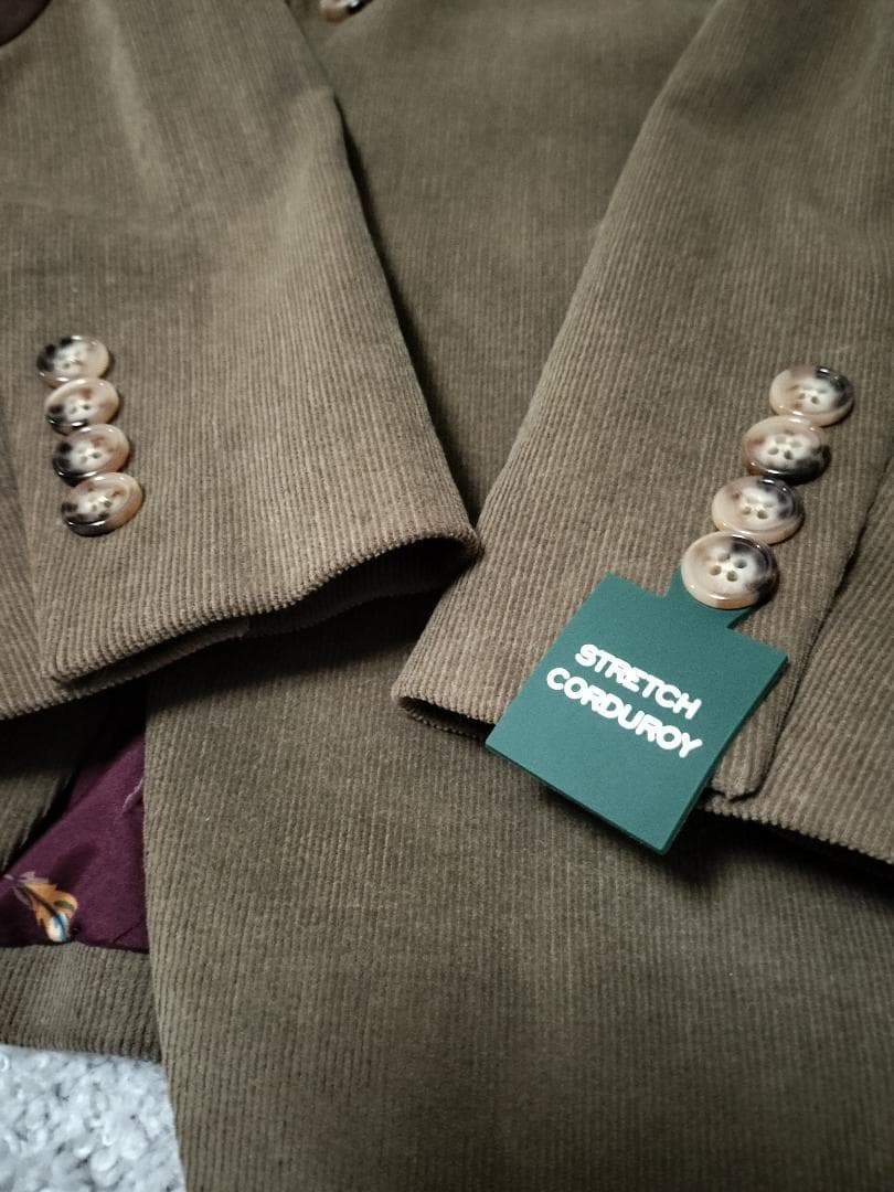 ラルフローレン/コーデュロイJKTエルボーパッチ裏地バード総柄/ビッグシルエット