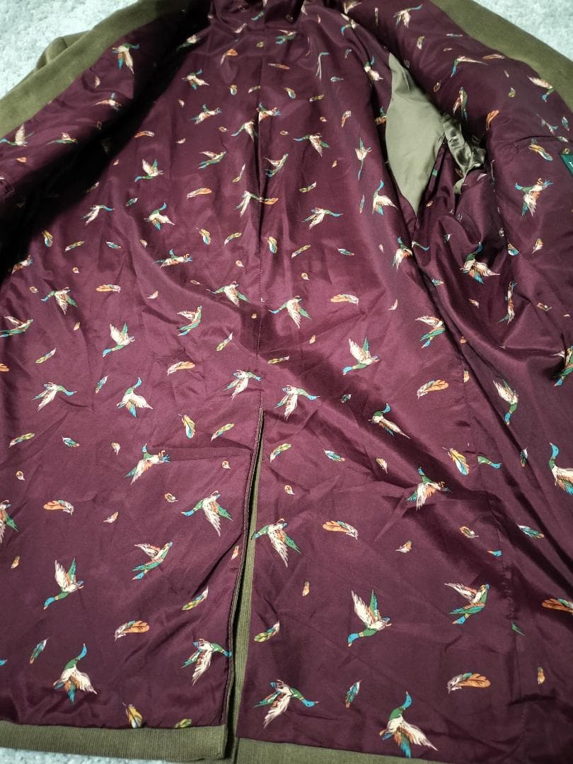 ラルフローレン/コーデュロイJKTエルボーパッチ裏地バード総柄/ビッグシルエット