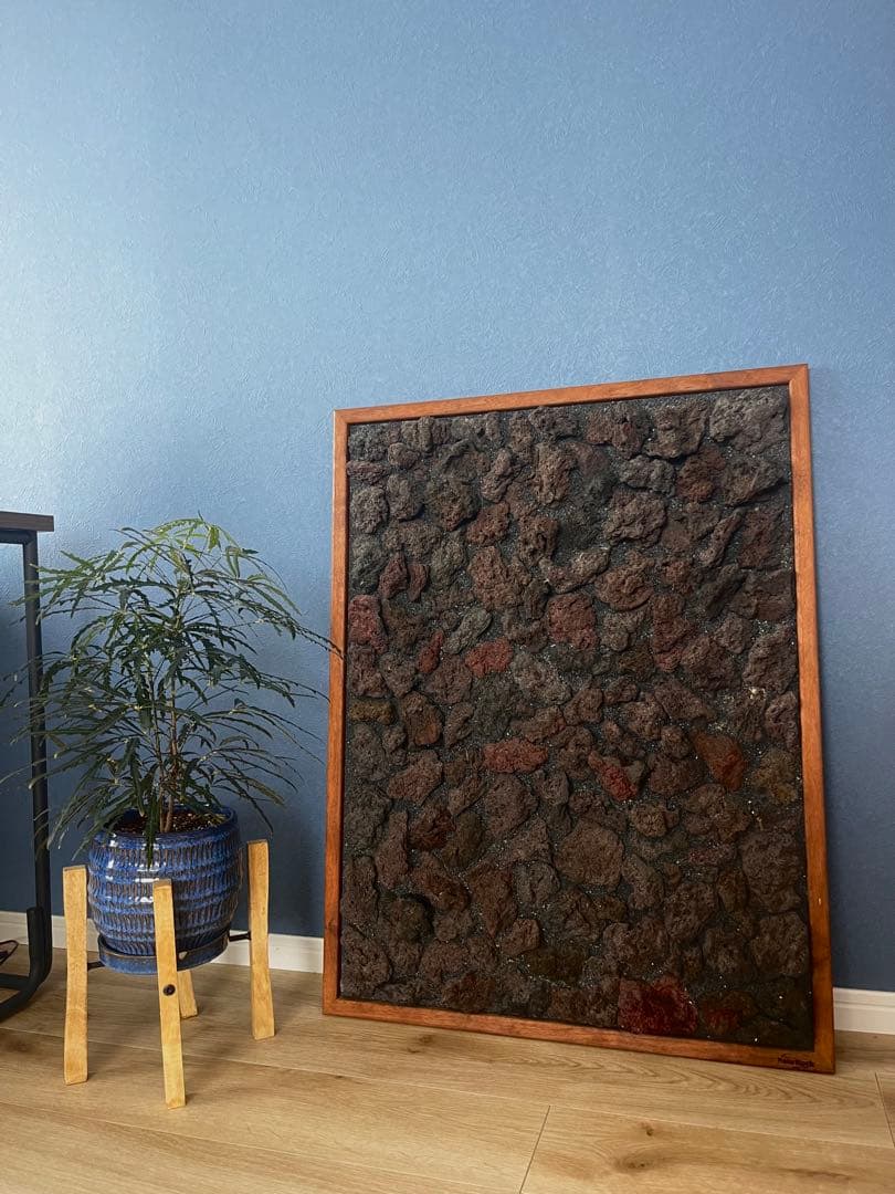 natu rock 溶岩　インテリア　アート　アロマ　パネル　額縁