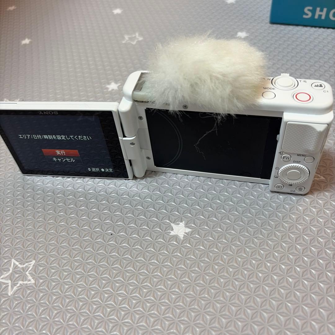 VLOGCAM ZV-1G ガンマイク付き ホワイト シューティングキット