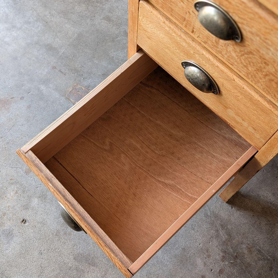 【古家具】昭和中頃〜後期ぐらいに作られた大きめな机　作業台　ワークデスク