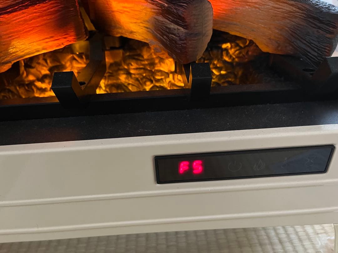 【極美品】QVC 暖炉型ファンヒーター DFI-5010-04 リモコン付き