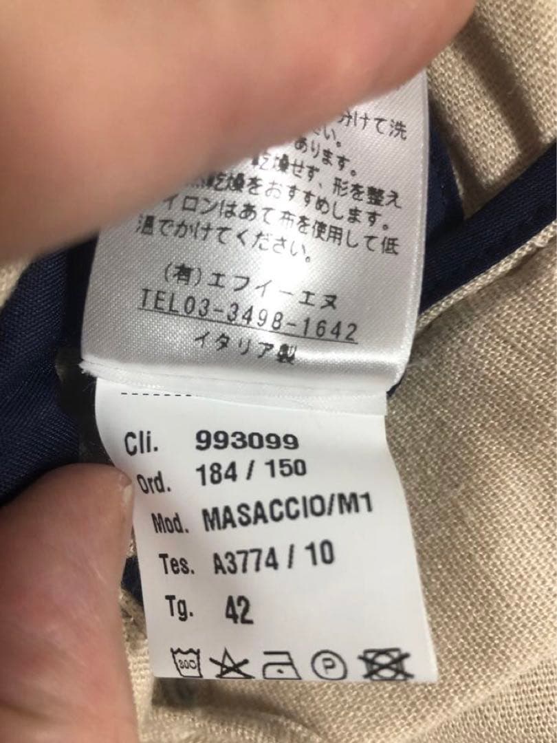 わけよこ】giabsarchivio マサッチョ リネン スラックスパンツ