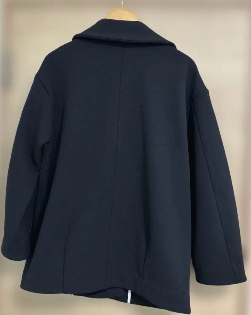 SHIPS any ダンボール コクーン テーラード ミディ コート