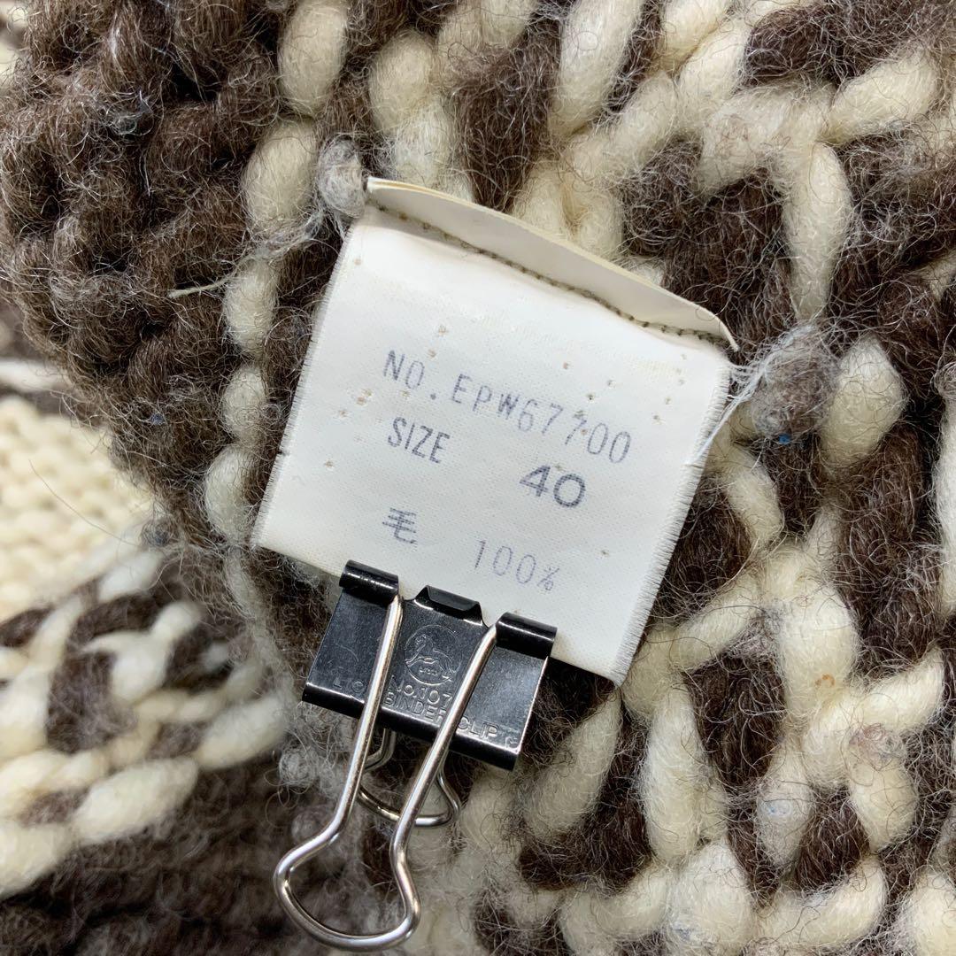 90‘s カナダ製 NATIVE SWEATER カウチンニットカーディガン