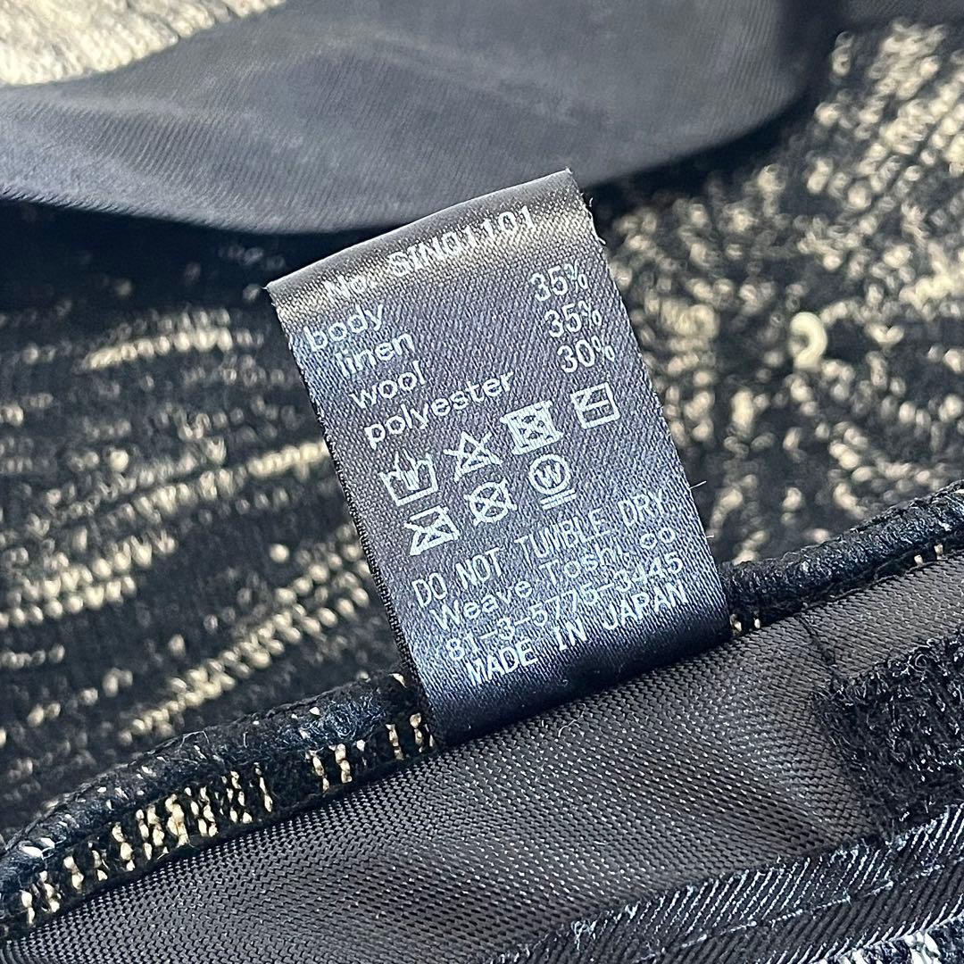 【新品】CA4LAカシラ日本製モード感抜群ジェンダーレス通年可 麻リネン混ベレー