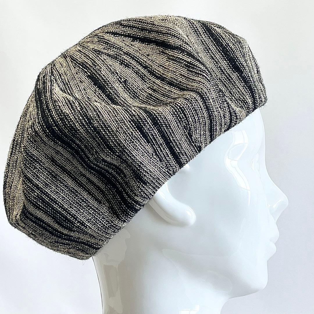 【新品】CA4LAカシラ日本製モード感抜群ジェンダーレス通年可 麻リネン混ベレー