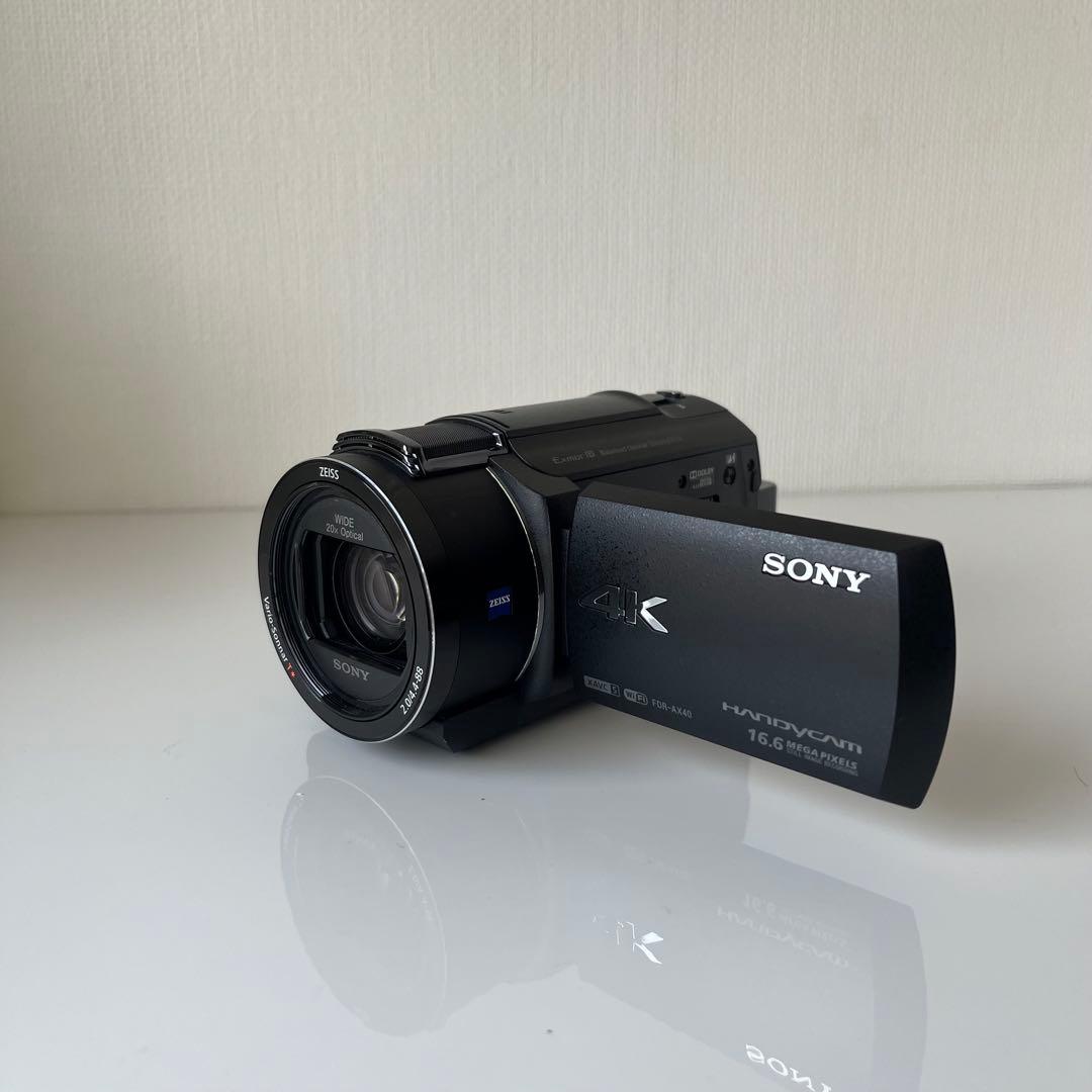 完動品SONY FDR-AX40 4K ビデオカメラ 本体