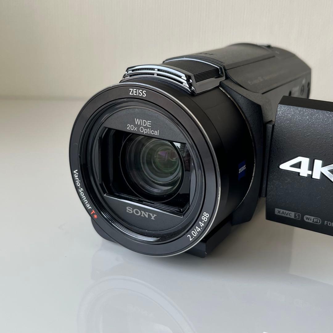 完動品SONY FDR-AX40 4K ビデオカメラ 本体