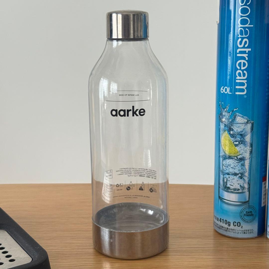 あき　aarke Carbonator3 マットブラック ガラスボトル