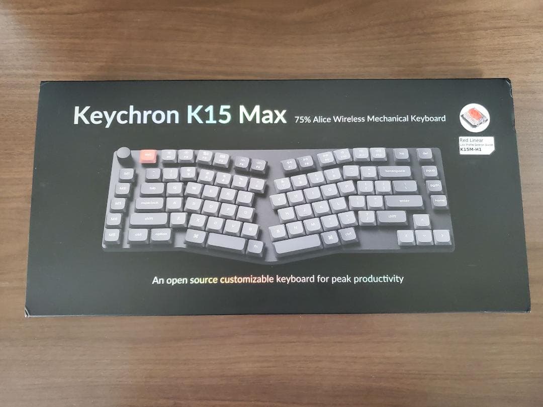 Keychron K15 Max ホットスワップ可能 赤軸 英語配列