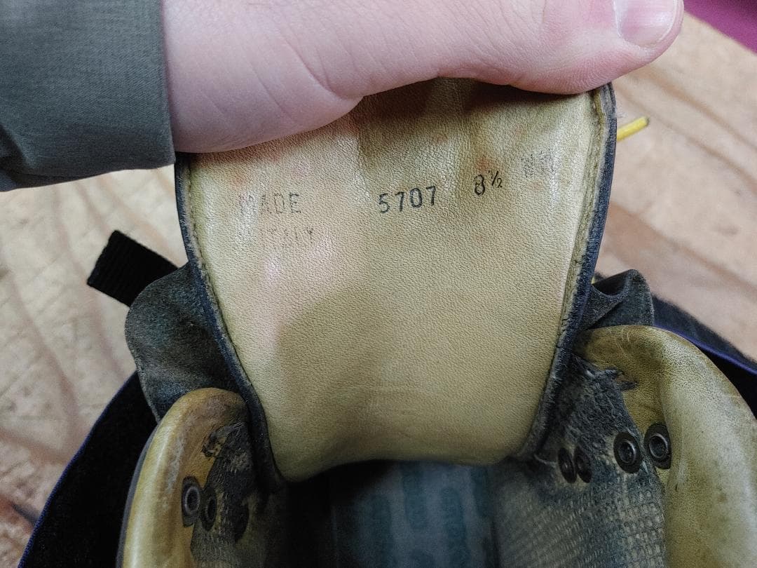 27CM ハンドメイドレザーテレマークブーツ ASOLO SPORTS