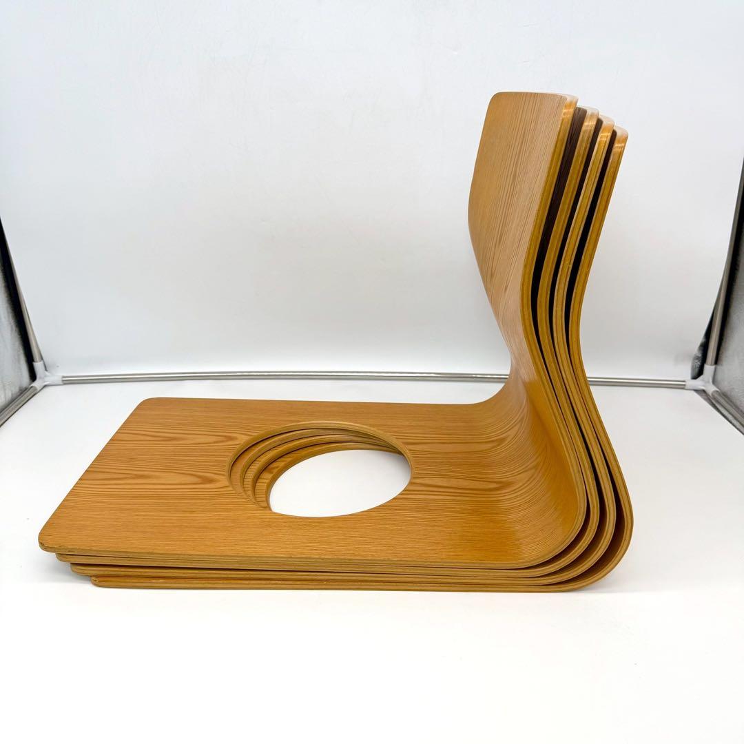 天童木工 座椅子 4脚セット　Tendo 木製　曲げ木