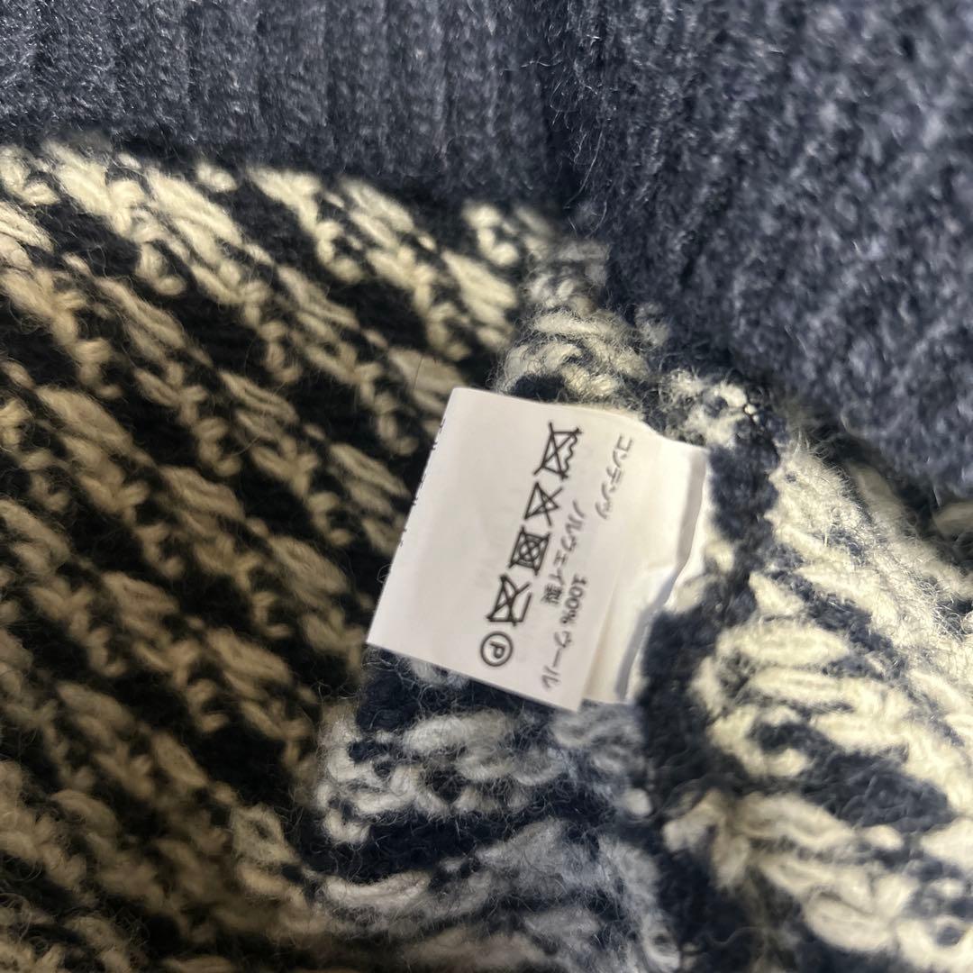 L.L.Bean バーズアイ ニット ネイビー