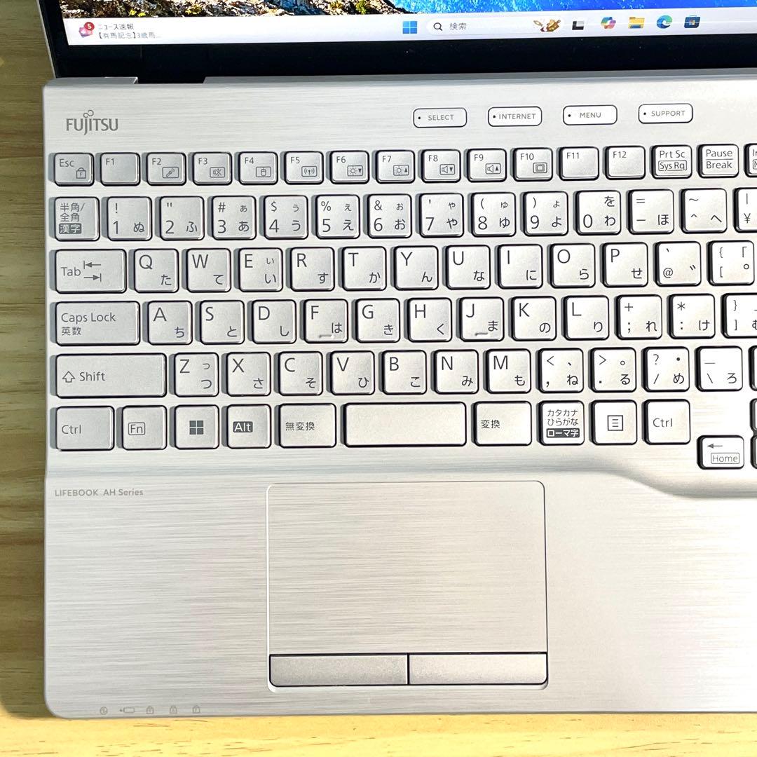 富士通 LIFEBOOK AH/Ryzen7 5700U/16GB/SSD1TB