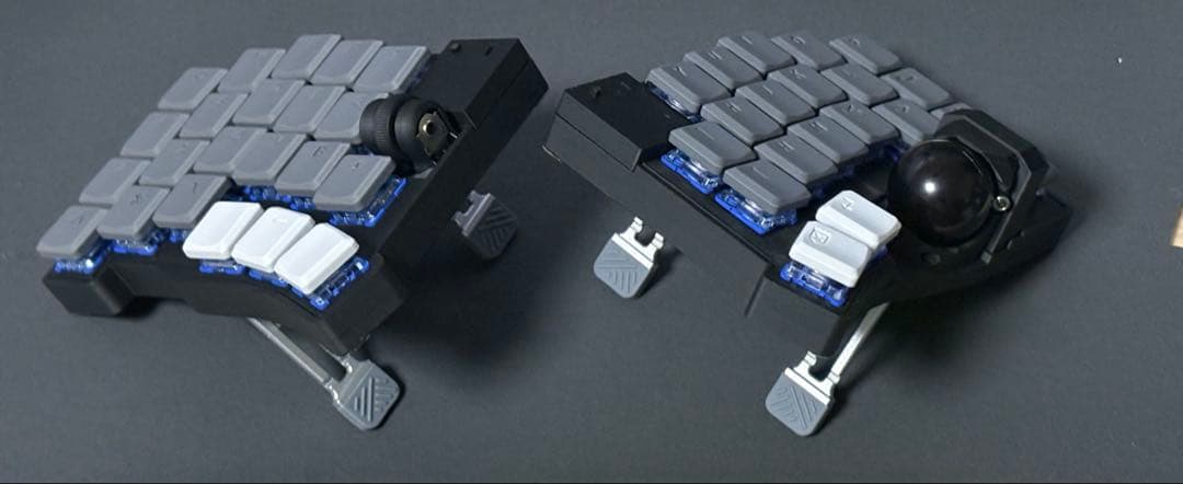 17mm狭ピッチ無線KeyballBLE 42key 完成品