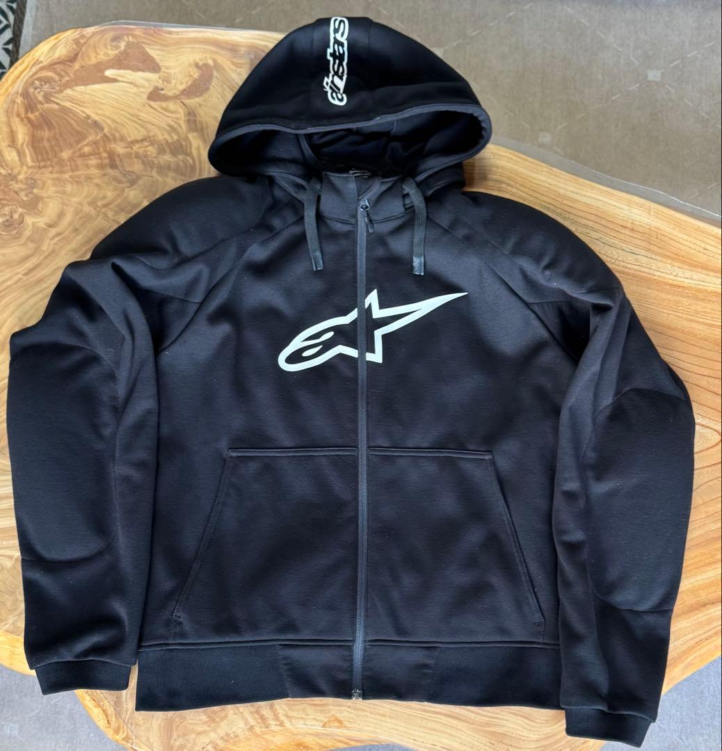 アルパインスターズ パーカー クローム スポーツ フーディー XL