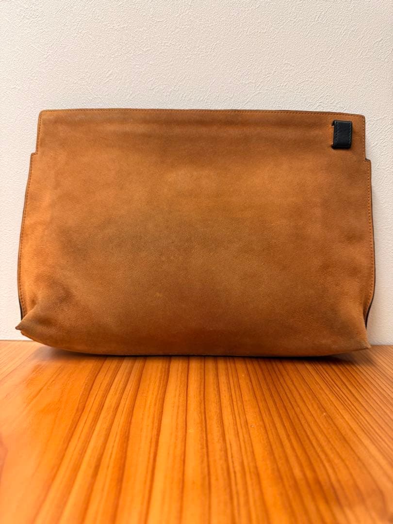 LOEWE クラッチバッグ Tポーチ アナグラム スエード ユニセックス
