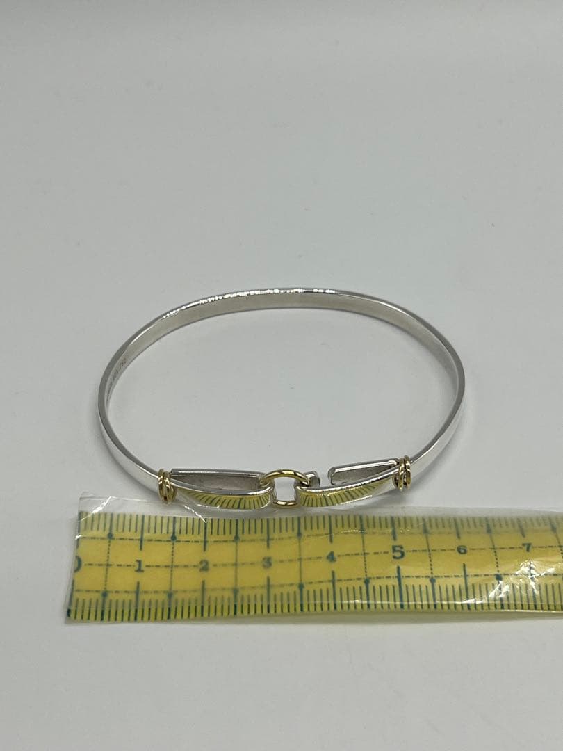 ティファニー TIFFANY サークルフック バングル SV YG コンビ