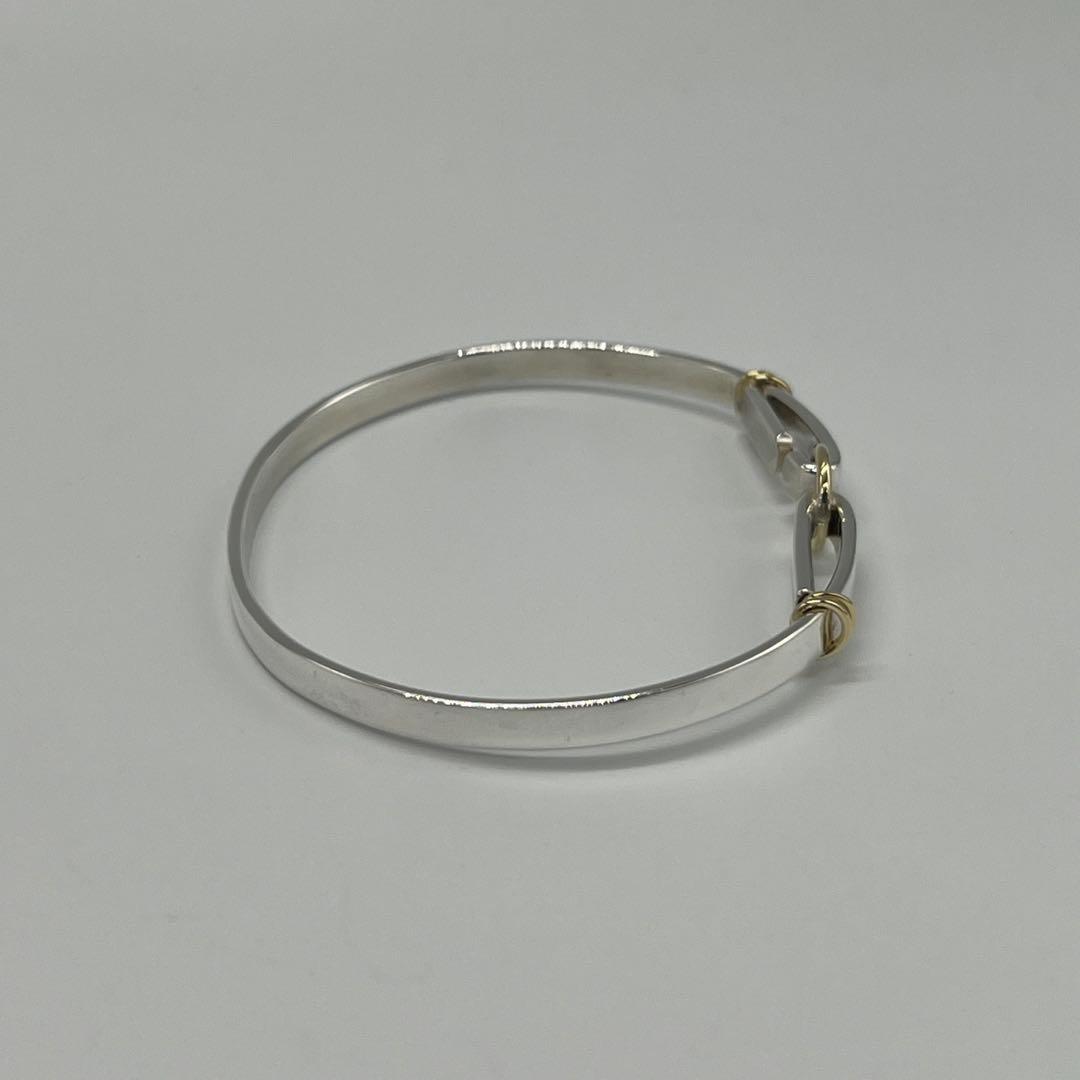 ティファニー TIFFANY サークルフック バングル SV YG コンビ