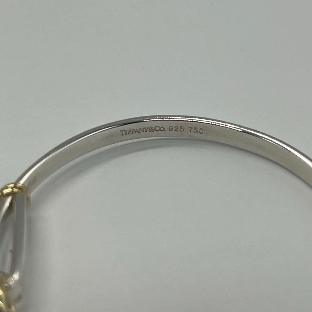 ティファニー TIFFANY サークルフック バングル SV YG コンビ