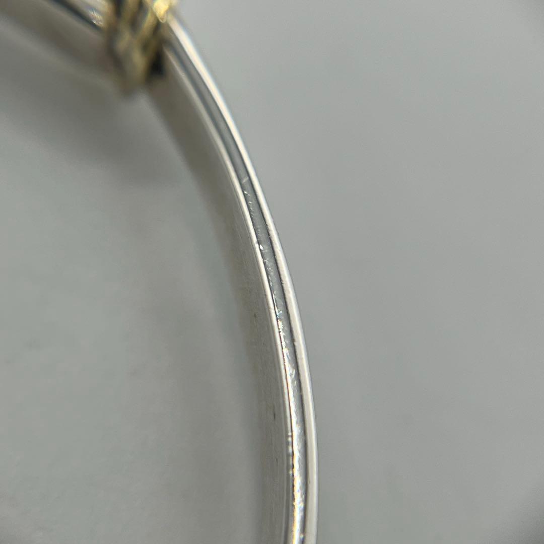 ティファニー TIFFANY サークルフック バングル SV YG コンビ