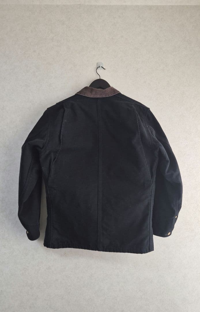 【USA製】Carhartt C01 チョアコート 企業刺繍 黒 40 L相当