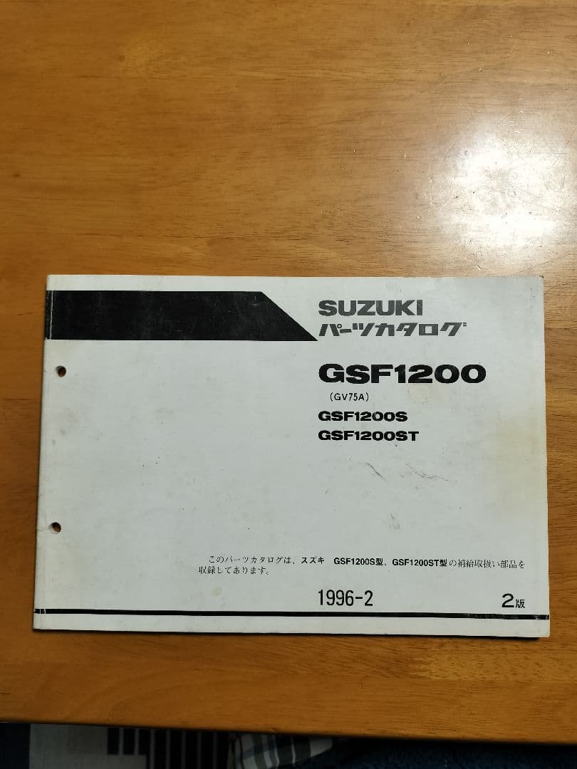 SUZUKI GSF1200 サービスマニュアル パーツリスト
