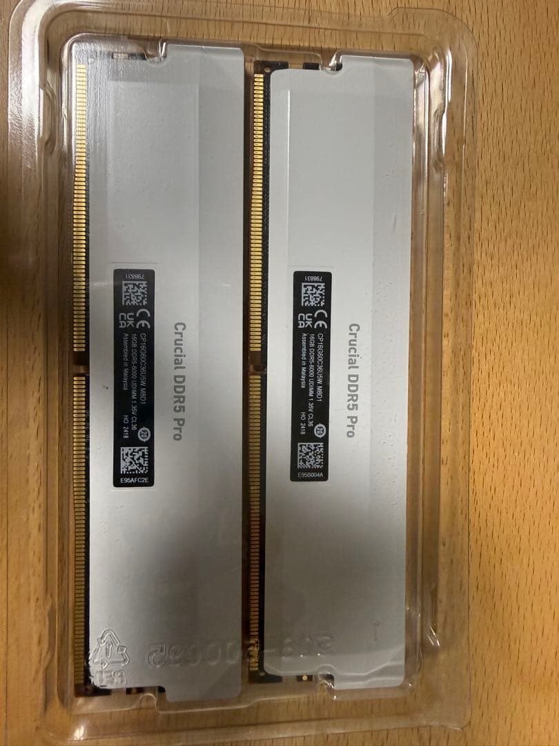 メモリー crucial DDR5 Pro 32GB (2x16GB) 6000MHz