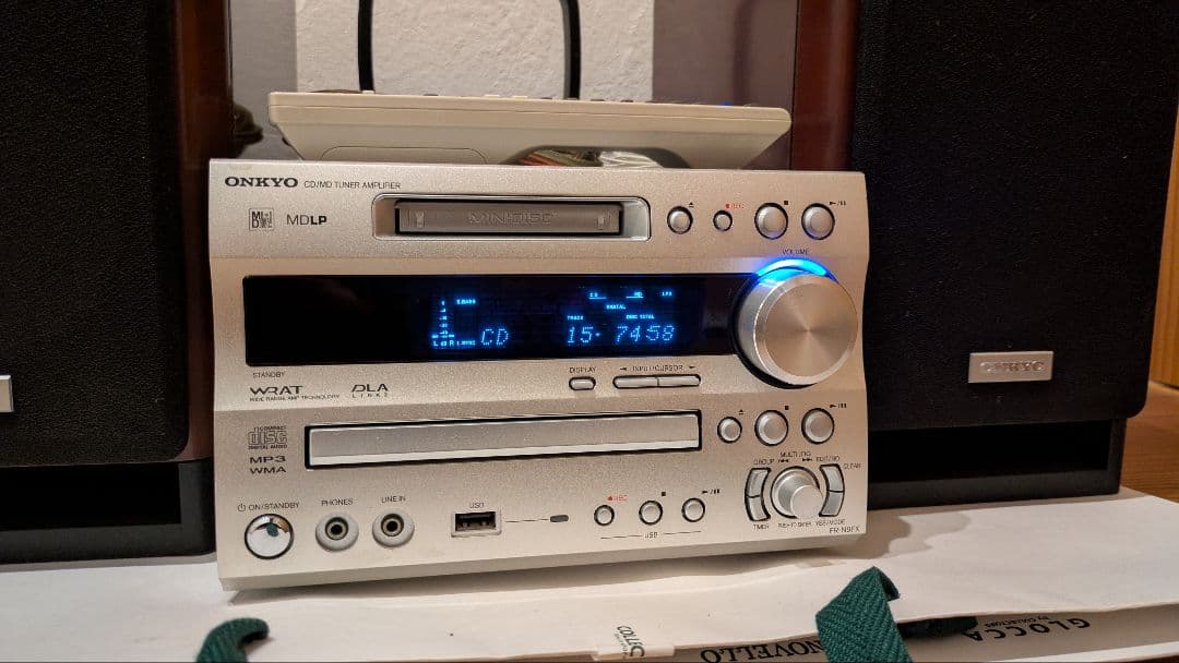 【美品】ONKYO FR-N9FX CD/MDコンポ スピーカー付