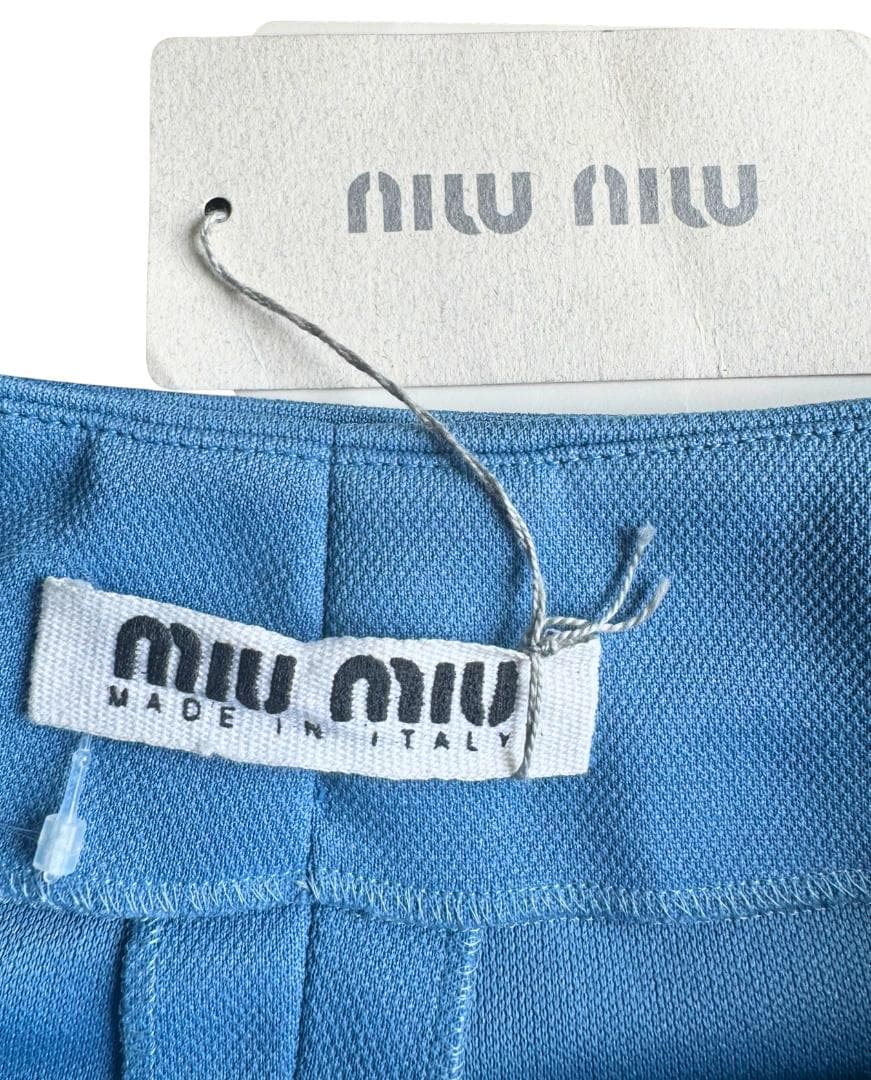 Miu Miu ミュウミュウ ピケスポーツ ベルト付 ショートパンツ サイズ40