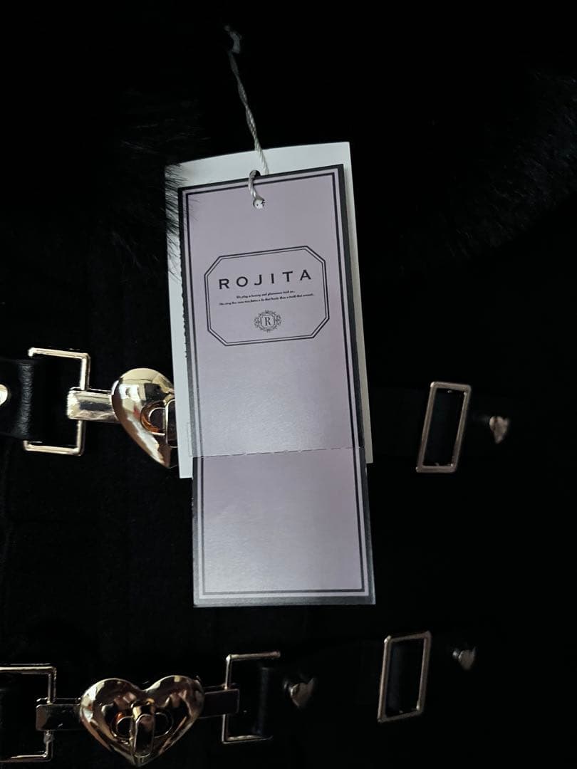 ROJITA ハートバックルショートコート