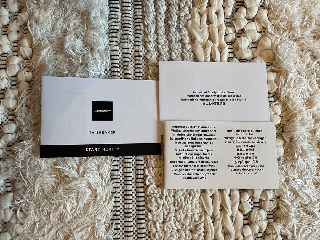 【SHU789】Bose TV Speaker ブラック