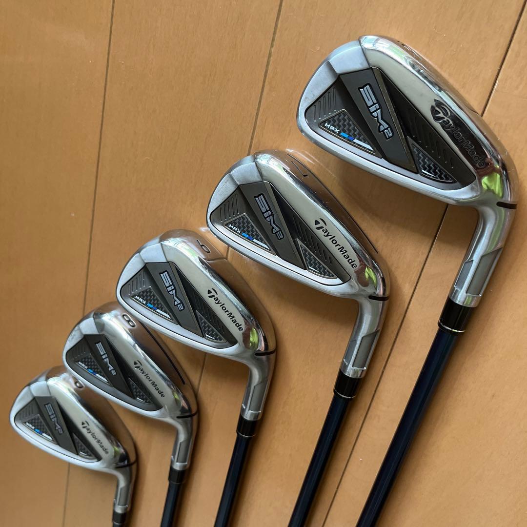 TaylorMade SIM2 MAX アイアン　6-9.P 5本　S
