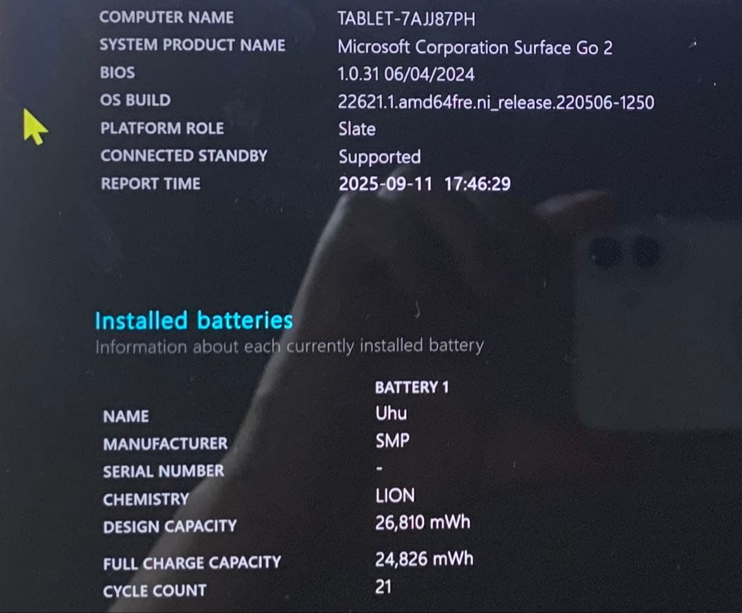 Windowsタブレット本体 Surface Go2 8GB/128GB